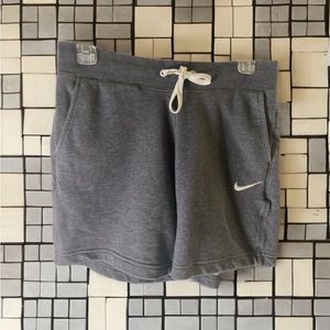 Nike Terry Tie Front Shorts with pockets Gray SPH